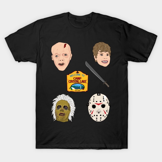 Friday the 13th | Sticker Set T-Shirt by Jakmalone